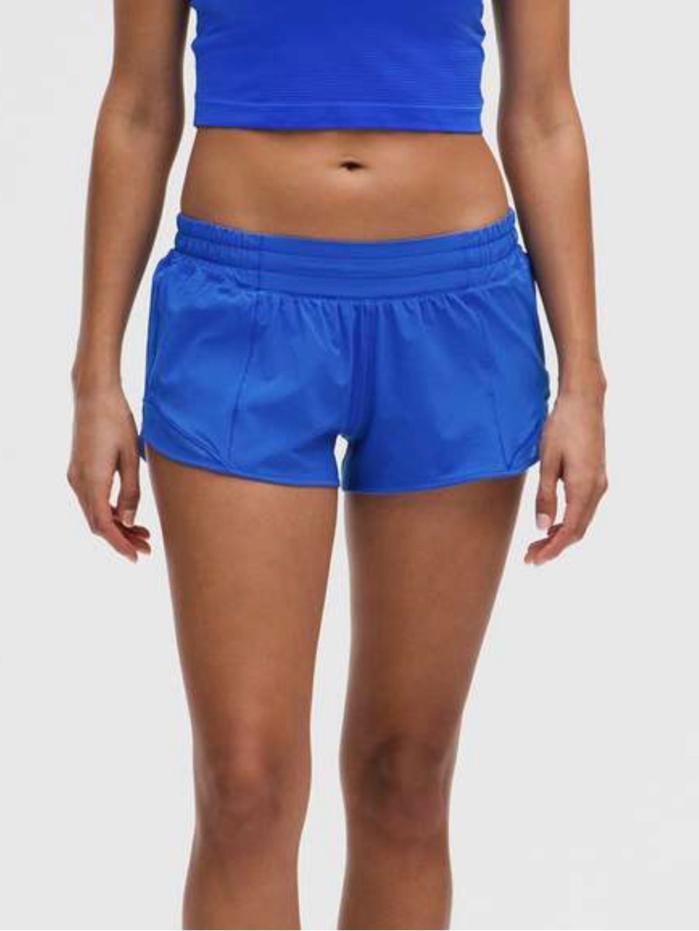 Lululemon Hotty Hot Shorts Low Rise 2.5" Poolside Blue Athletic Women's 8